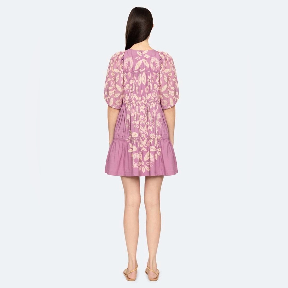New $450 Sea New York Thea Tie Dye Mini Dress In Purple - Picture 3 of 6